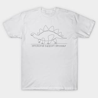 Emotional Support Dinosaur T-Shirt